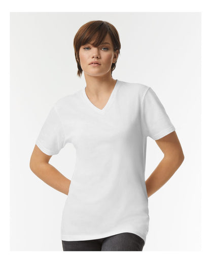 Unisex CVC V-Neck Tee