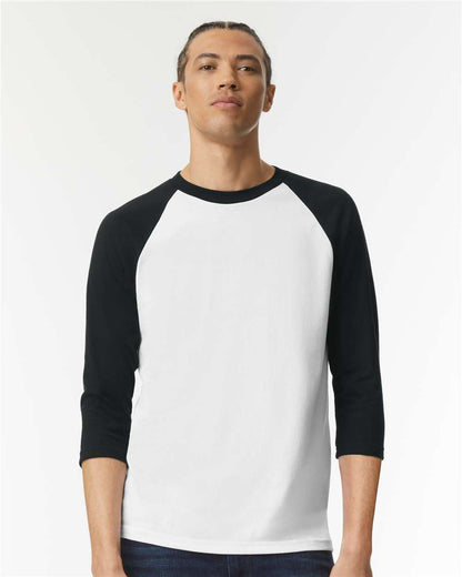 Unisex CVC Three-Quarter Sleeve Tee