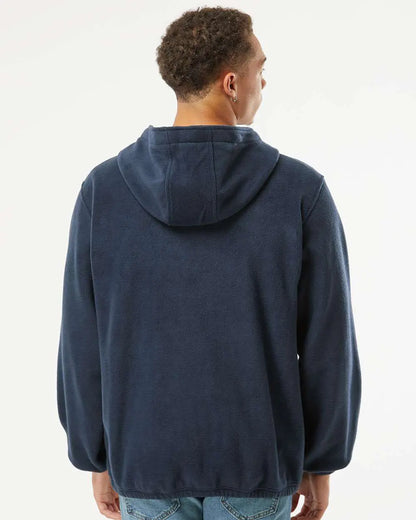 Burnside 3600 Polar Fleece Quarter-Zip Hooded Pullover