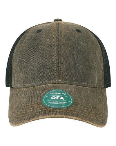 Legacy Old Favorite Trucker Cap, One Size, Black-Black