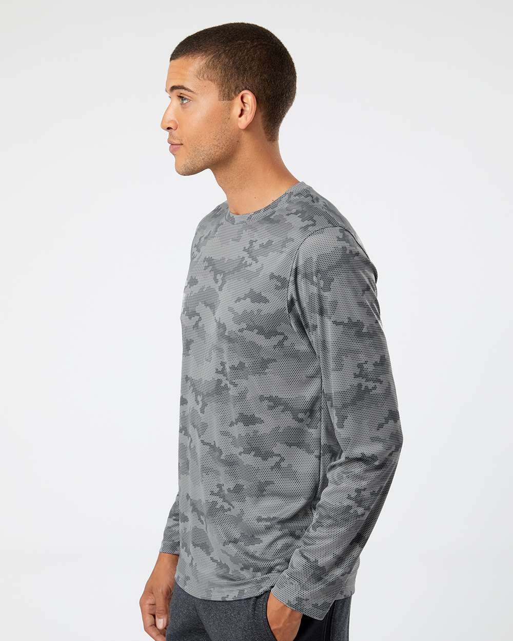 Unisex Pompano Performance Camo Long Sleeve T-Shirt