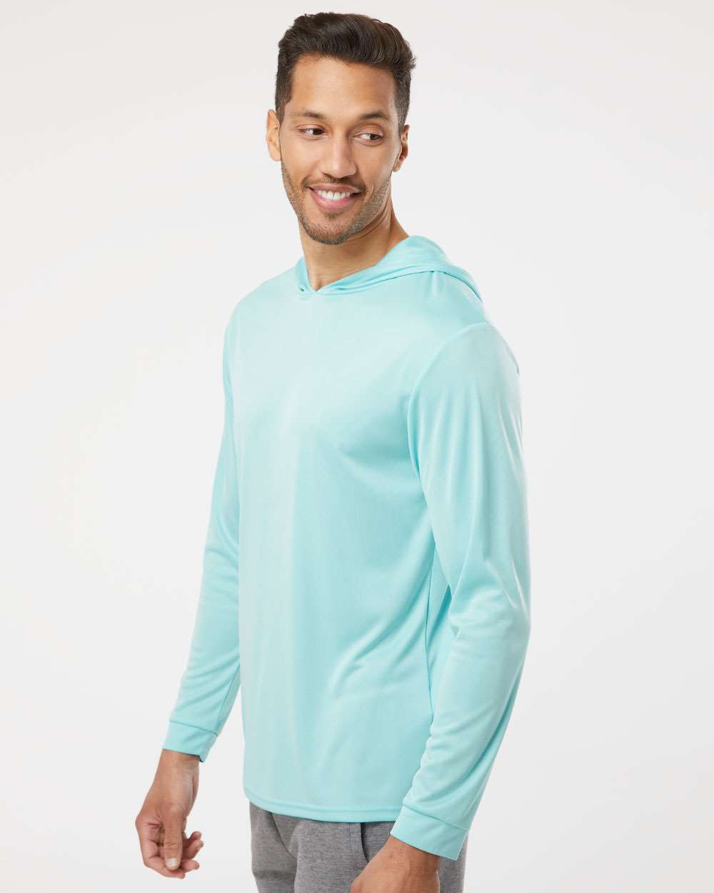 Unisex Bahama Performance Hooded Long Sleeve T-Shirt