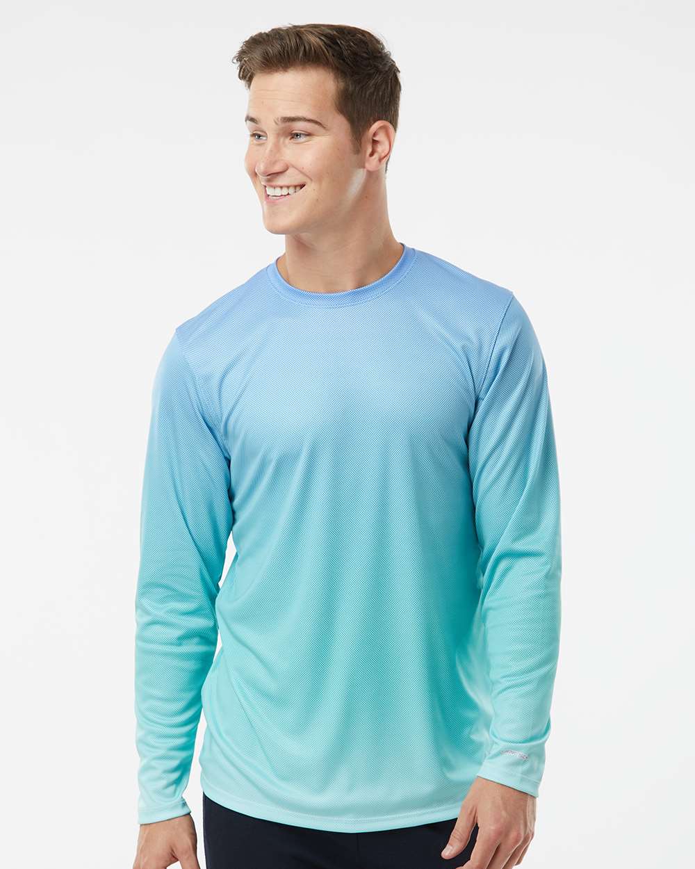 Unisex Barbados Performance Pin Dot Long Sleeve T-Shirt