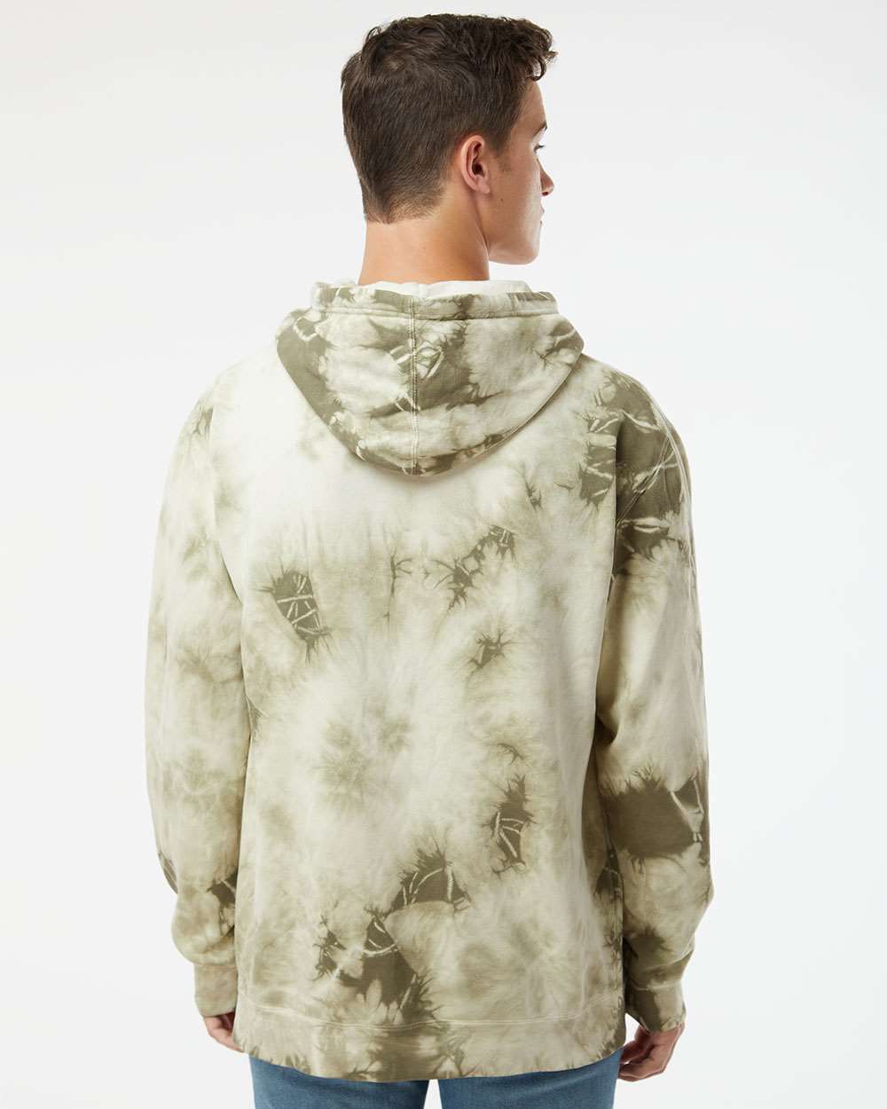 Unisex Midweight Tie-Dyed Hooded Sweatshirt