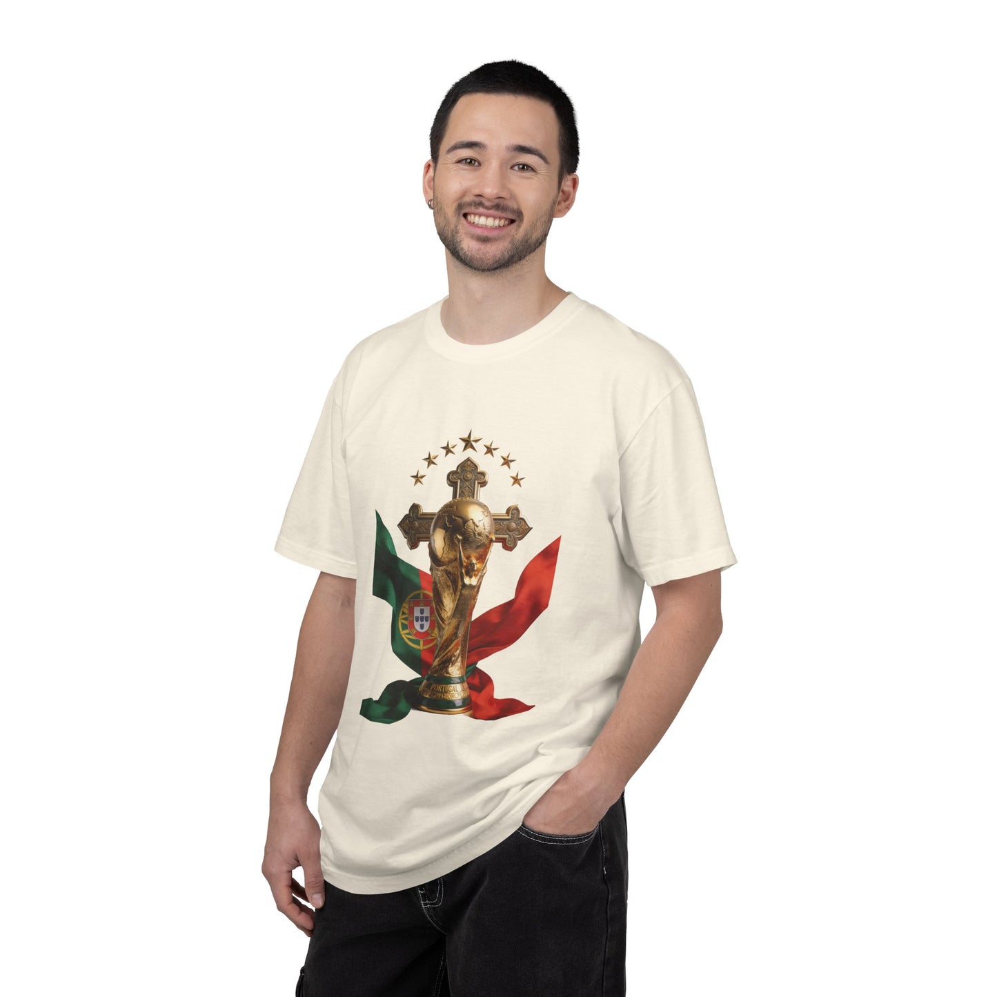 Portugal Football 'Cruz Sagrada' Majestic Trophy | Premium Graphic Tee