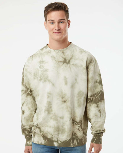 Unisex Midweight Tie-Dyed Crewneck Sweatshirt