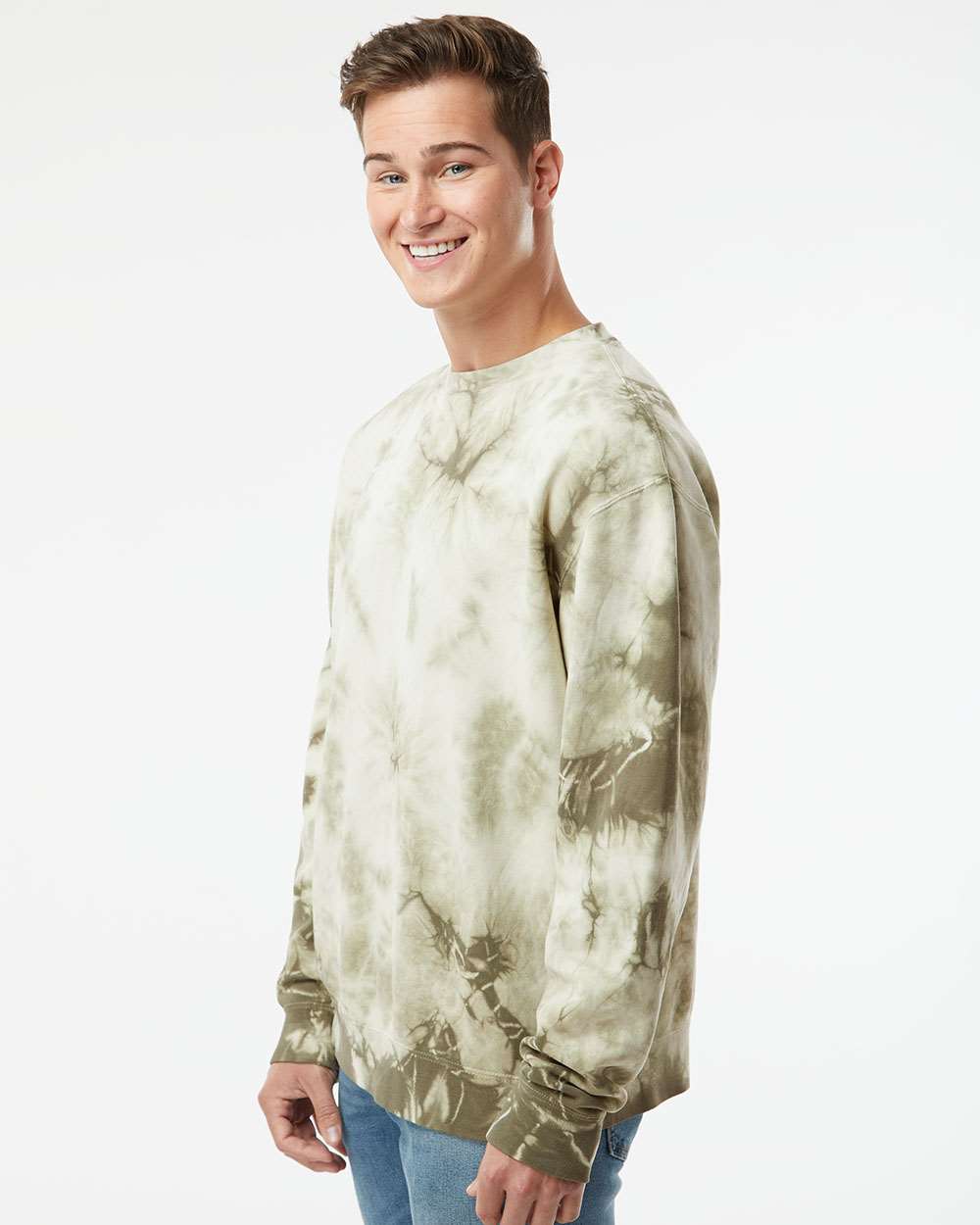 Unisex Midweight Tie-Dyed Crewneck Sweatshirt