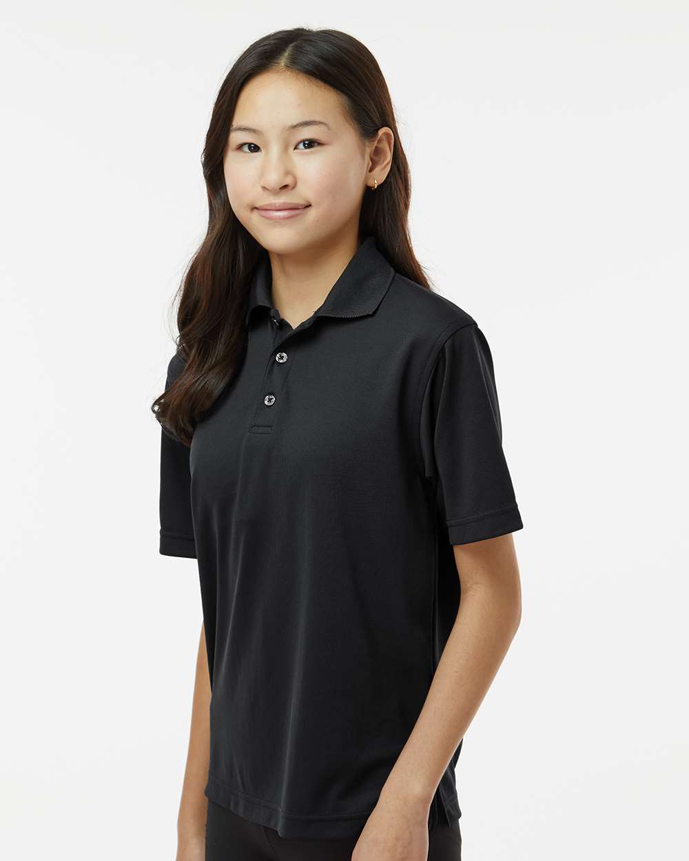Youth Saratoga Performance Mini Mesh Polo