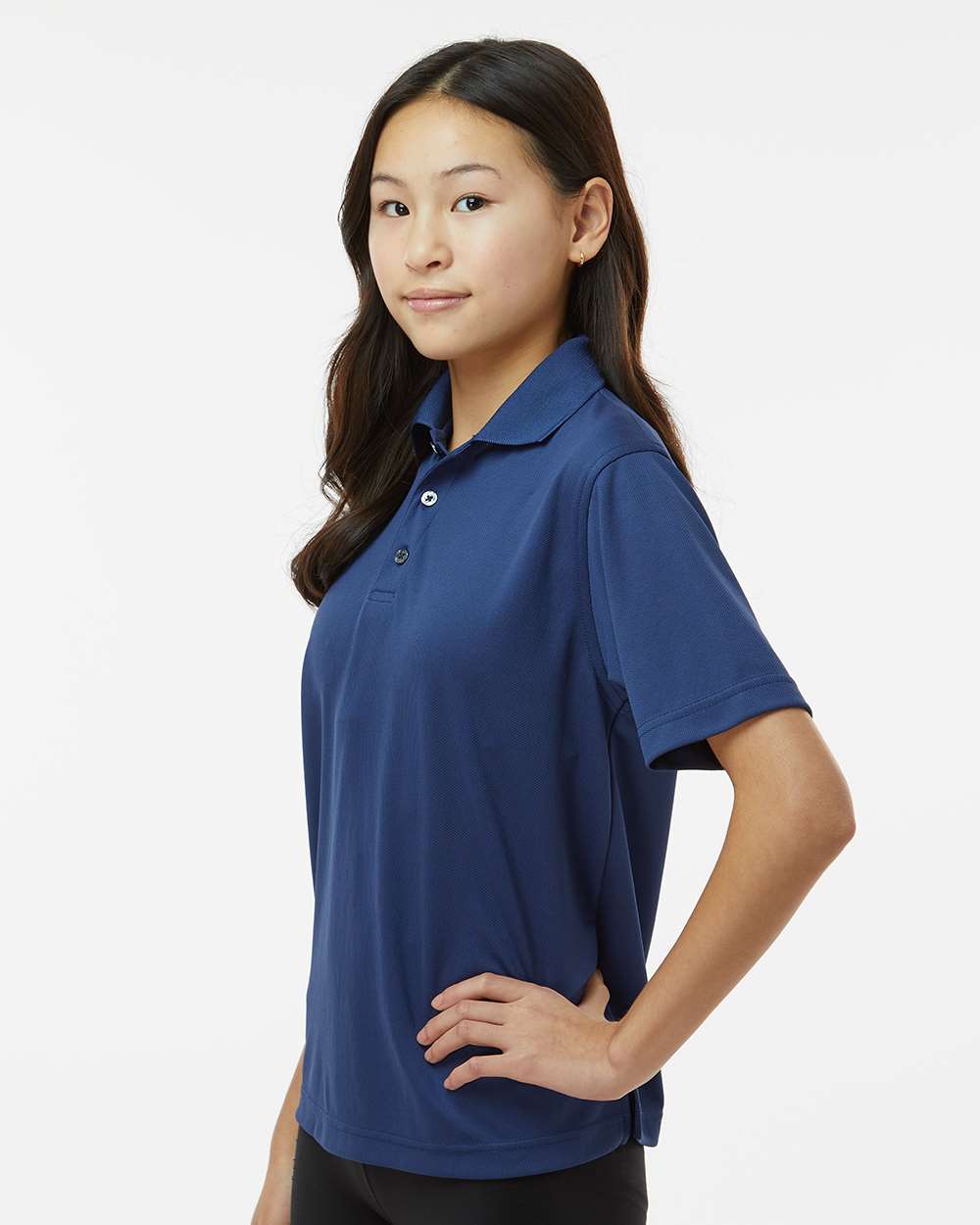 Youth Saratoga Performance Mini Mesh Polo