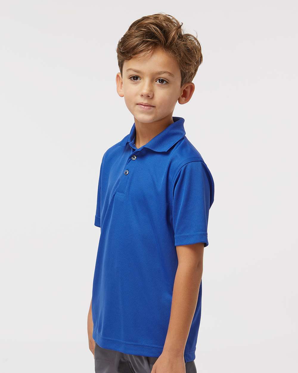 Youth Saratoga Performance Mini Mesh Polo
