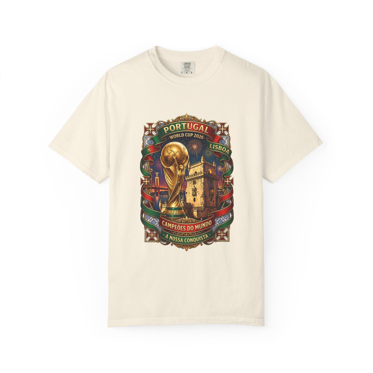 Portugal Football World Cup 2026 'A Nossa Conquista' Celebration Shield | Premium Graphic Tee