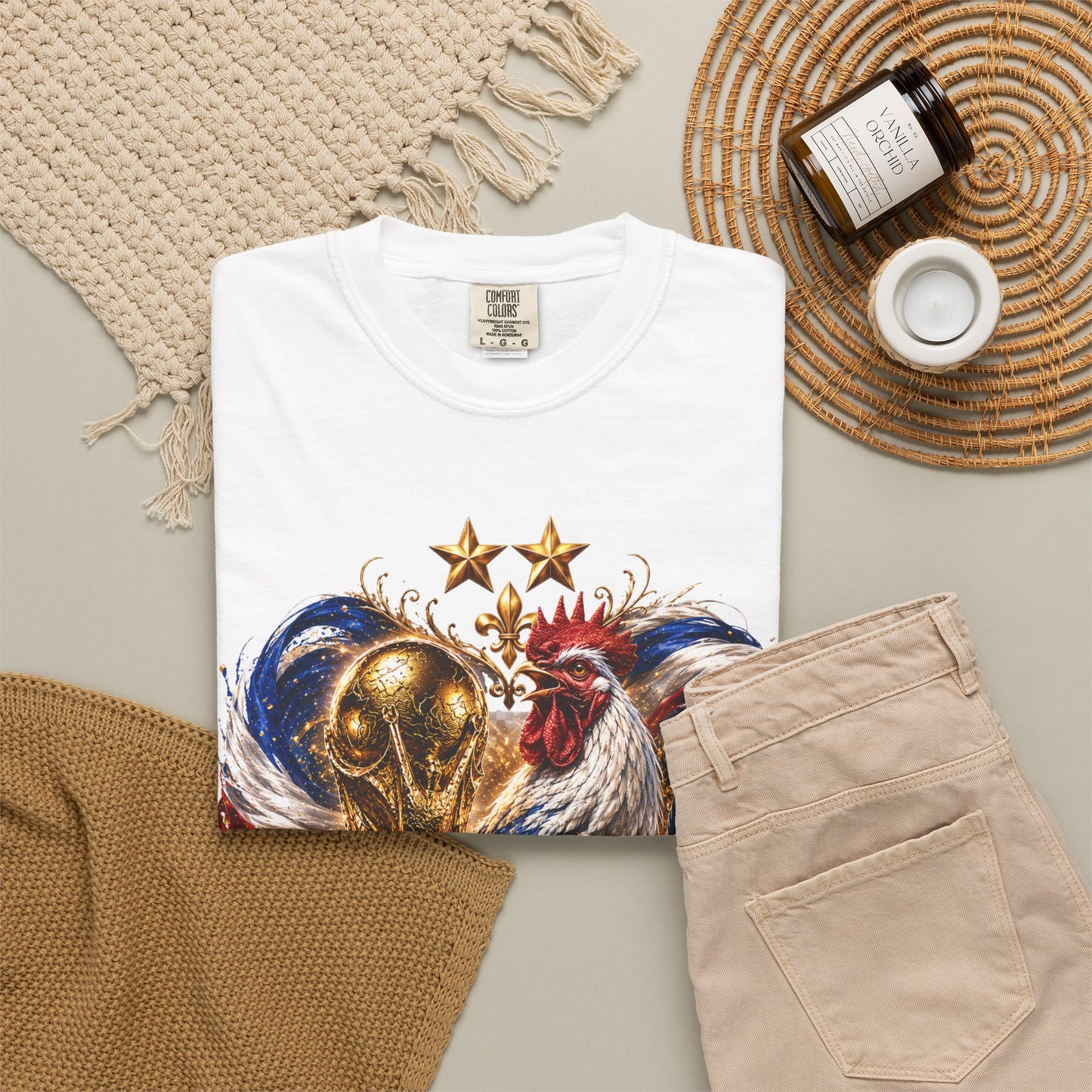 France World Cup 2026 Imperial Rooster Crest – Golden Glory | Premium Graphic Tee