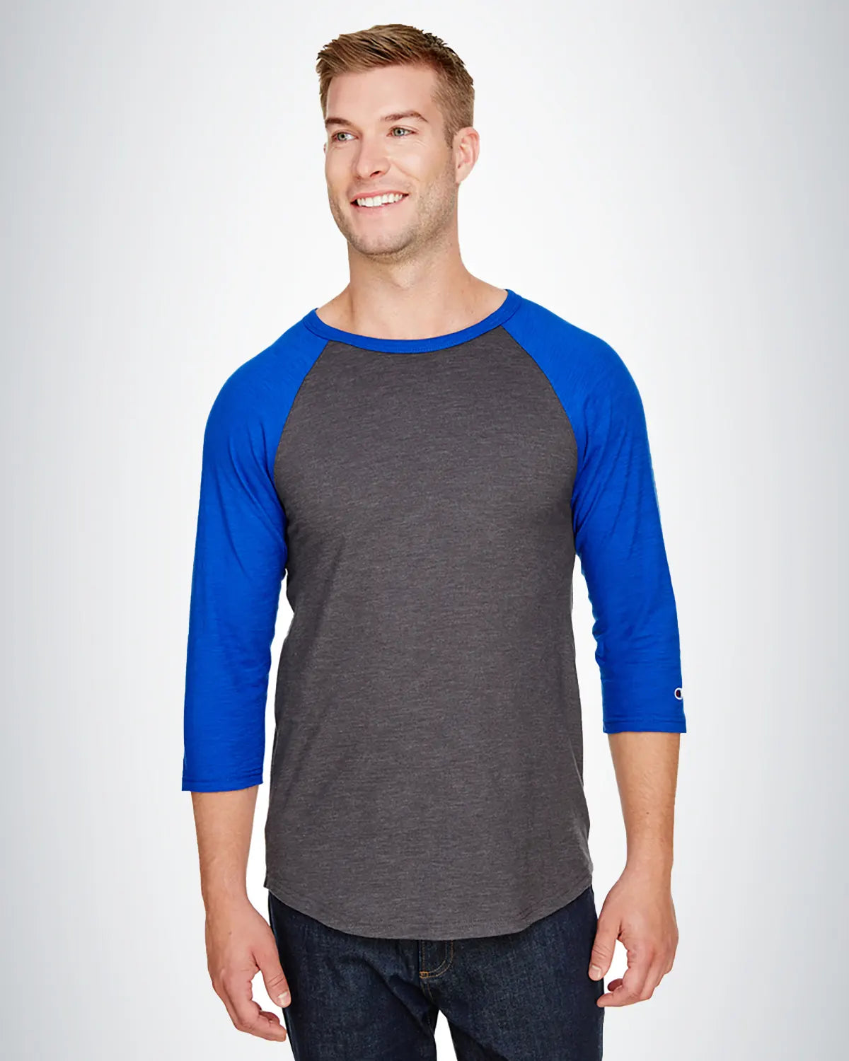 Champion CP75 Premium Fashion Raglan Three-Quarter Sleeve Baseball T-Shirt