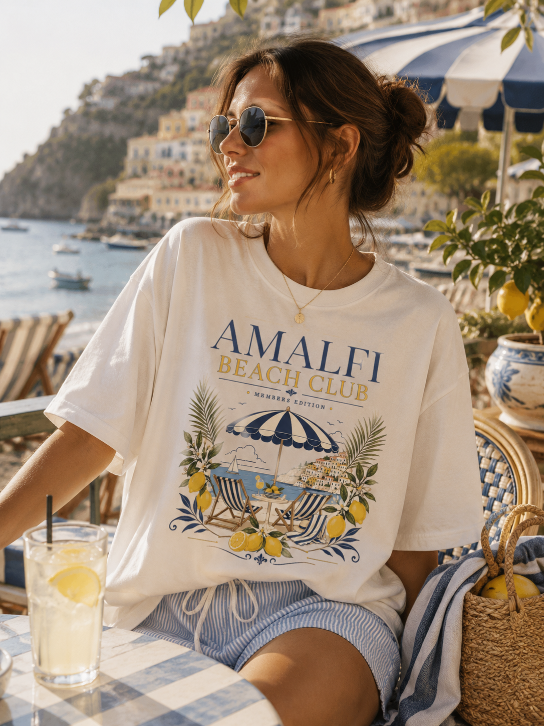 Amalfi Beach Club – Members Edition | Premium Summer Tee