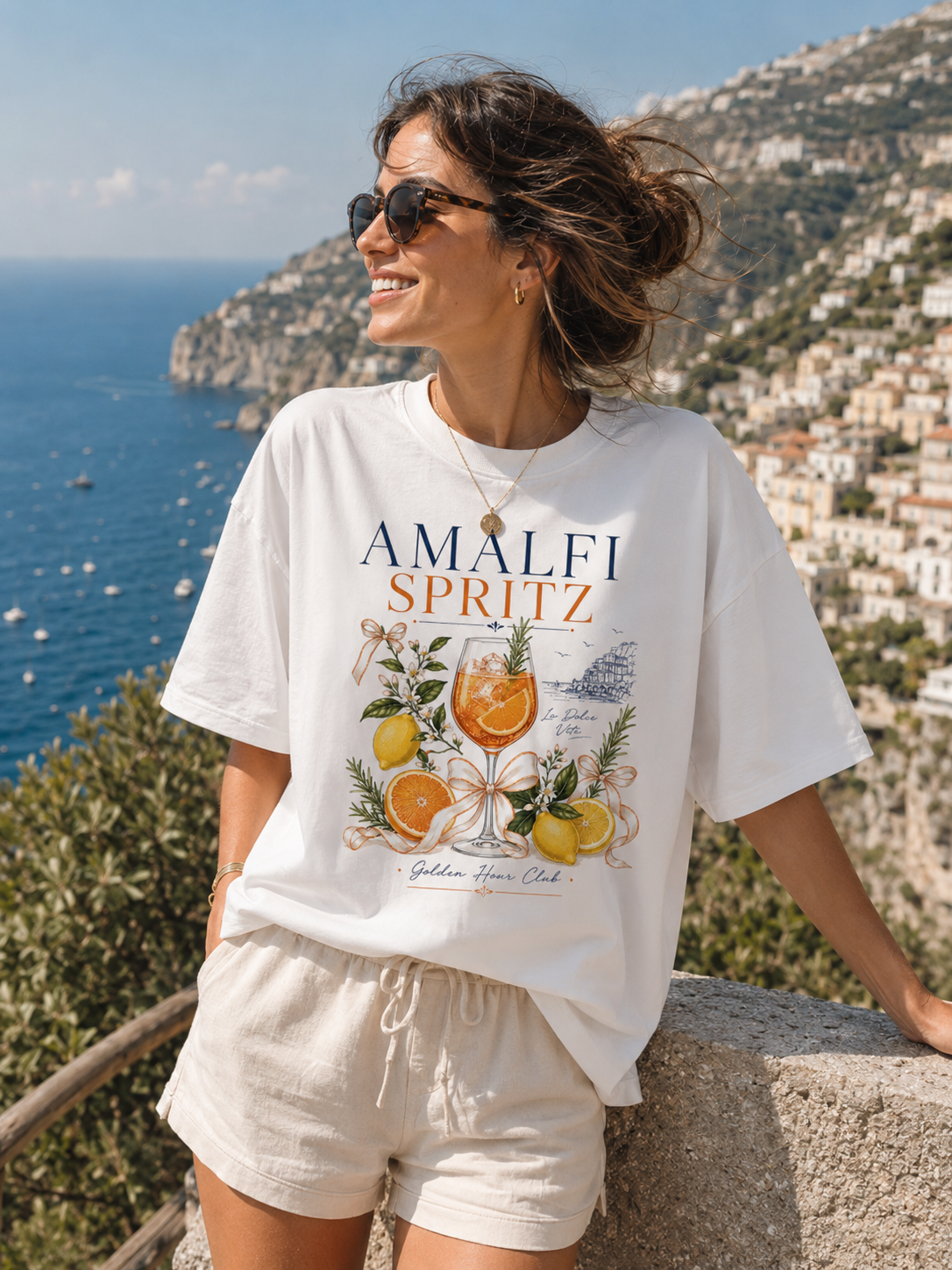 Amalfi Spritz – Golden Hour Club | Premium Summer Tee