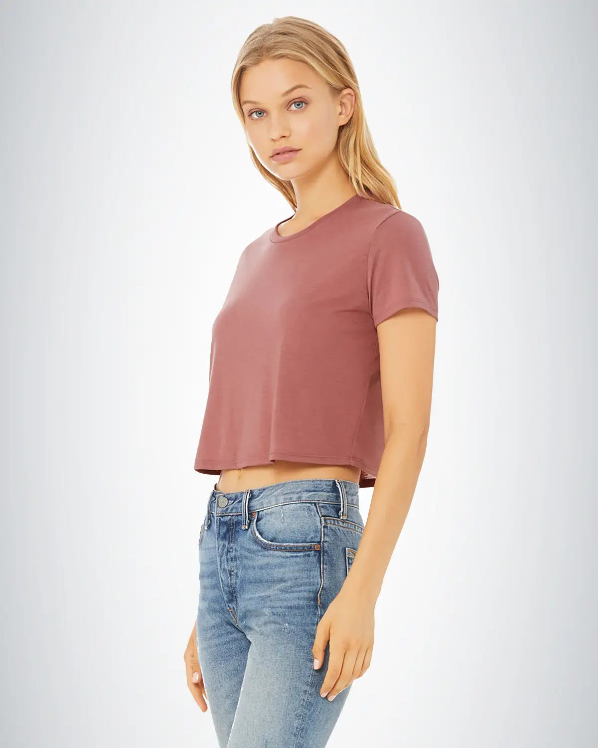 BELLA + CANVAS 8882 Women Flowy Crop Tee