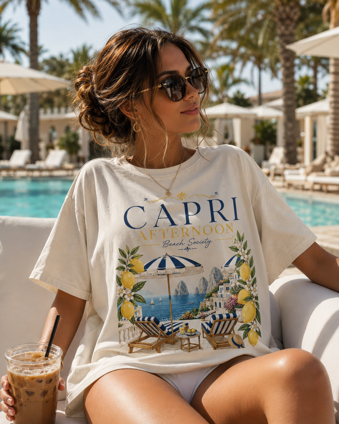Capri Afternoon – Beach Society | Premium Graphic Tee