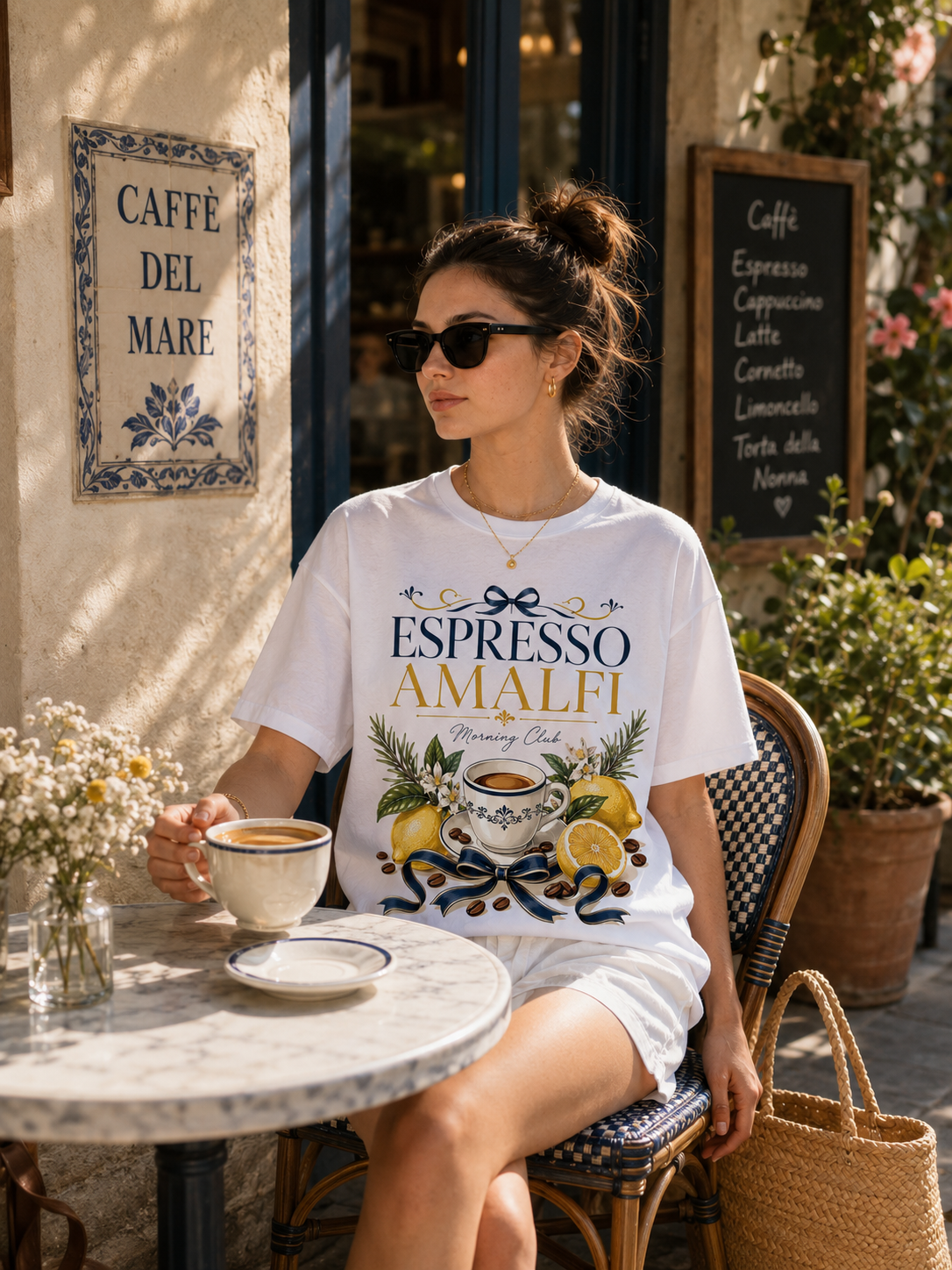 Espresso Amalfi – Morning Club | Premium Summer Tee