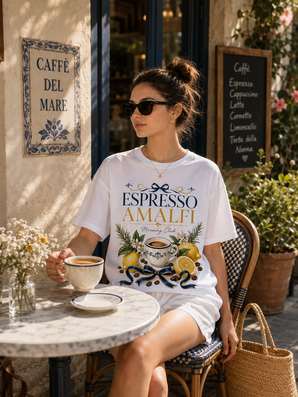 Espresso Amalfi – Morning Club | Premium Summer Tee
