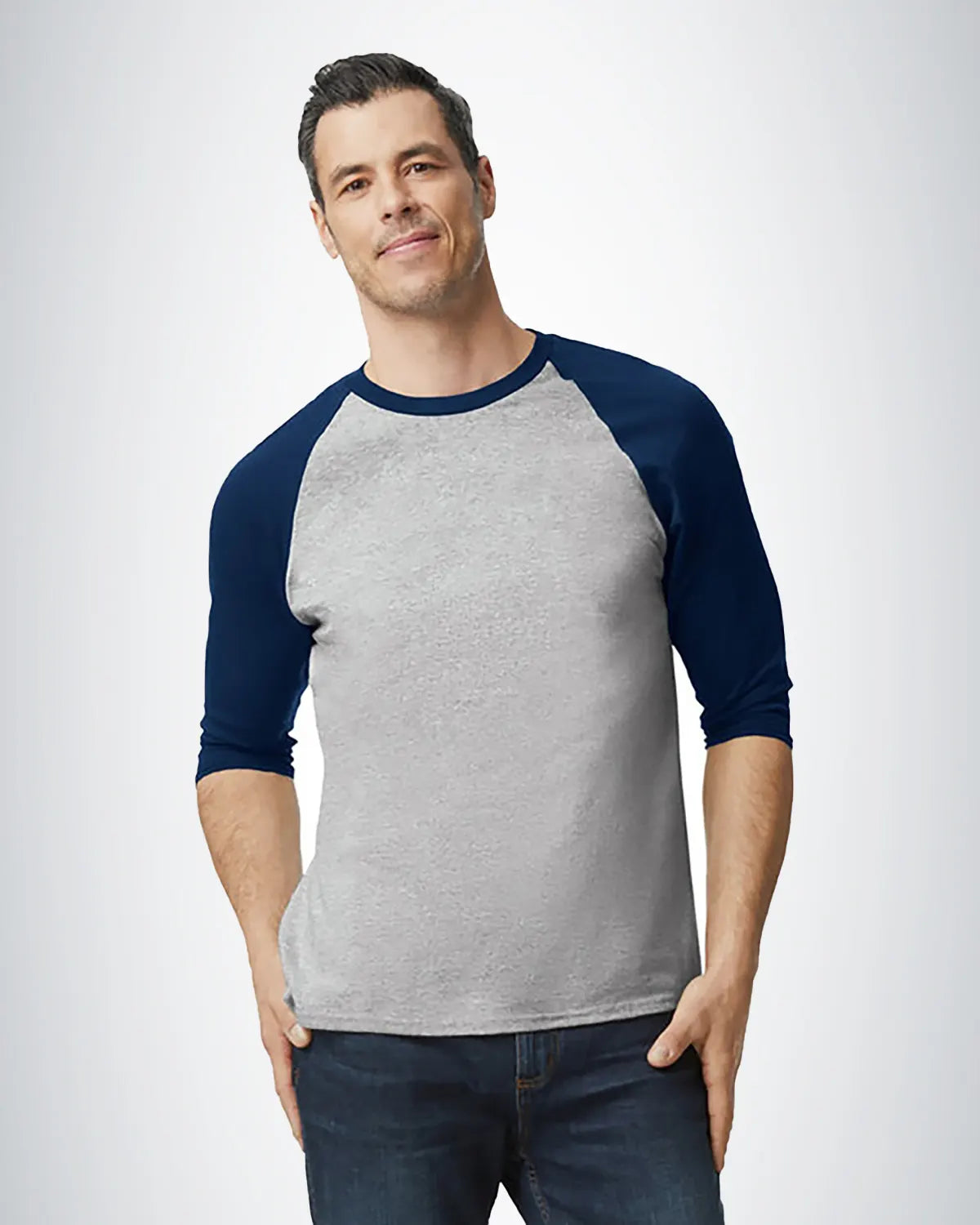 Gildan 5700 Heavy Cotton Raglan Three-Quarter Sleeve T-Shirt