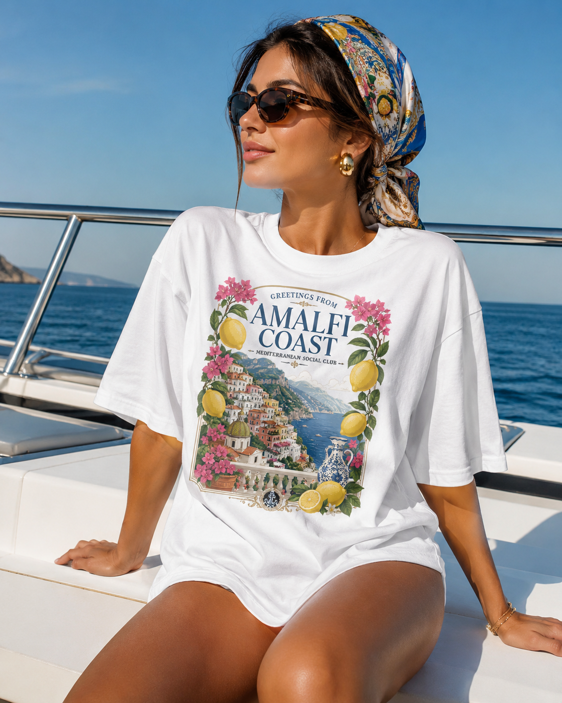 Greetings From Amalfi Coast – Mediterranean Social Club | Summer Tee