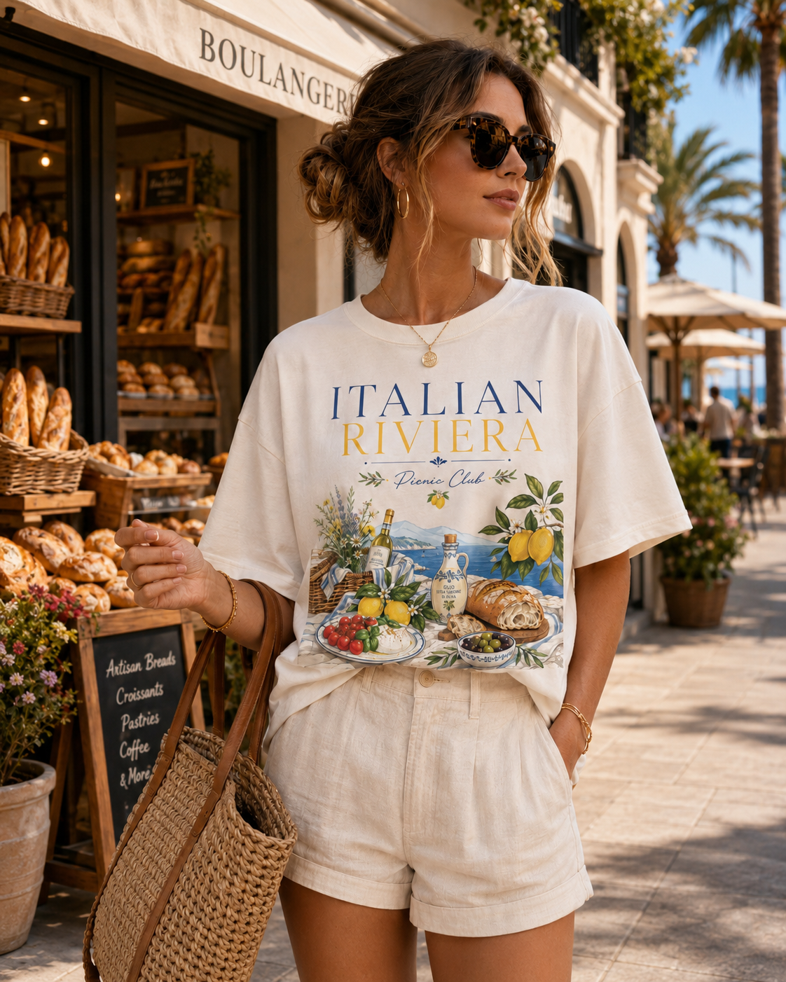 Italian Riviera Picnic Club – Al Fresco Luxury | Premium Summer Tee