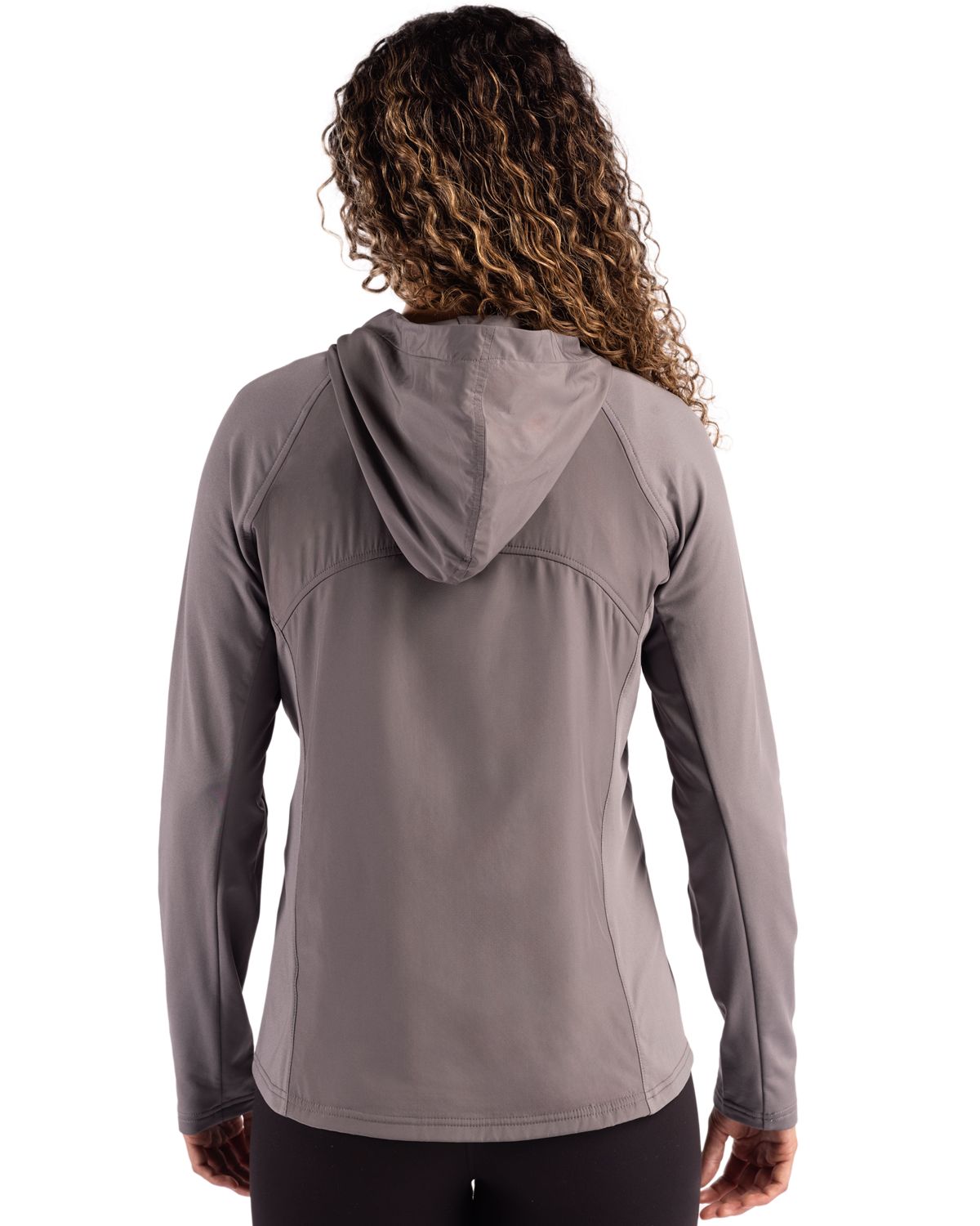 Cutter & Buck Adapt Recycled Soft Knit Stretch Womens Hybrid Full Zip Jacket