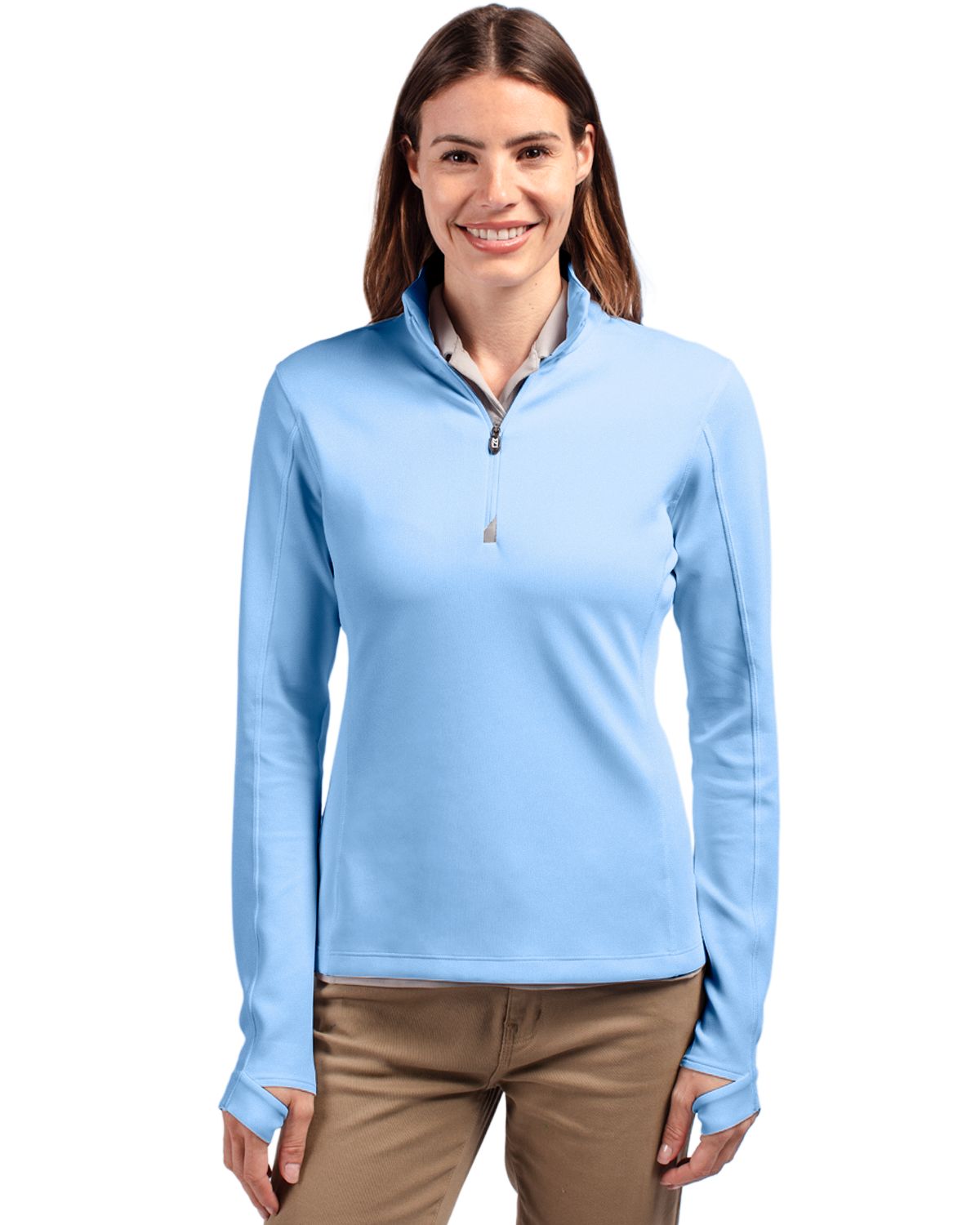 Cutter & Buck Traverse Recycled Stretch Womens Quarter Zip