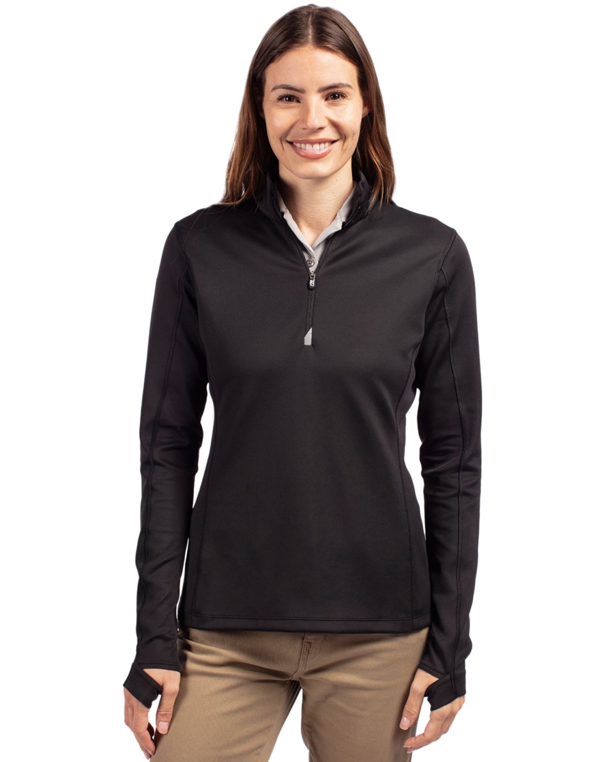 Cutter & Buck Traverse Recycled Stretch Womens Quarter Zip