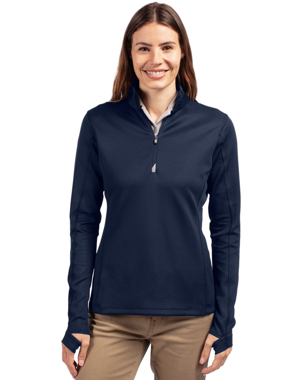 Cutter & Buck Traverse Recycled Stretch Womens Quarter Zip