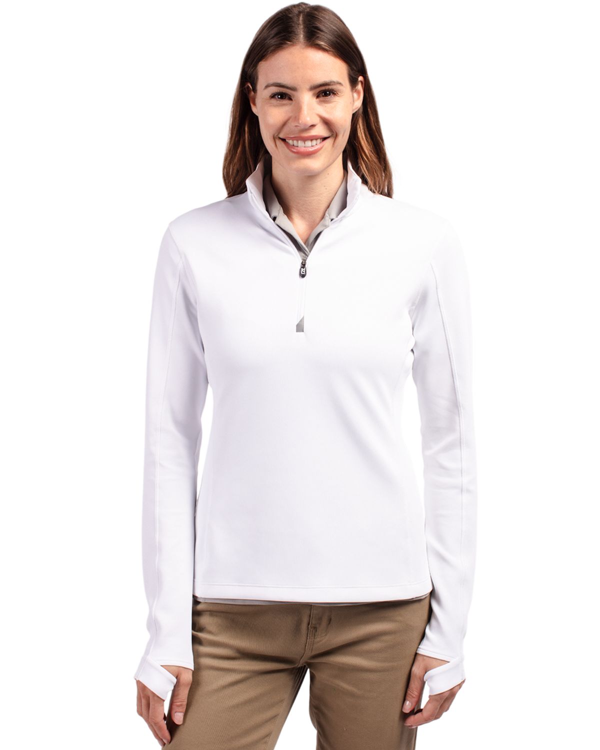 Cutter & Buck Traverse Recycled Stretch Womens Quarter Zip