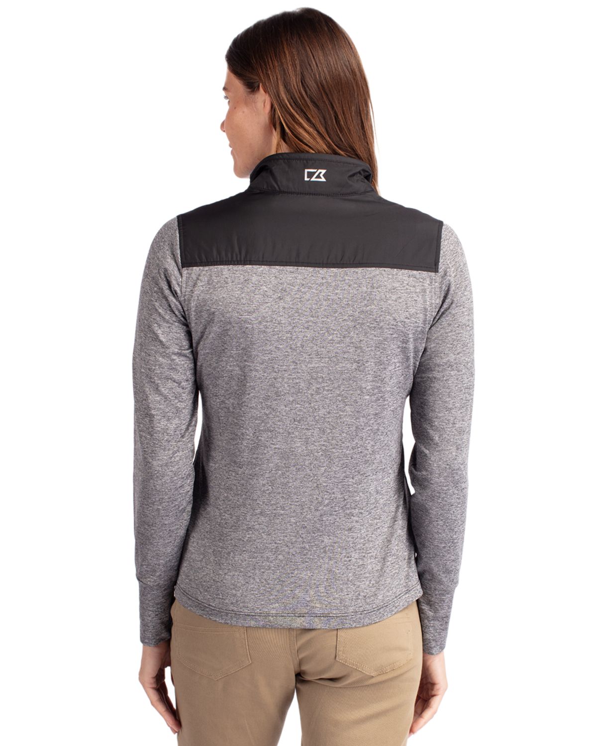 Cutter & Buck Stealth Recycled Hybrid Quilted Womens Windbreaker Jacket