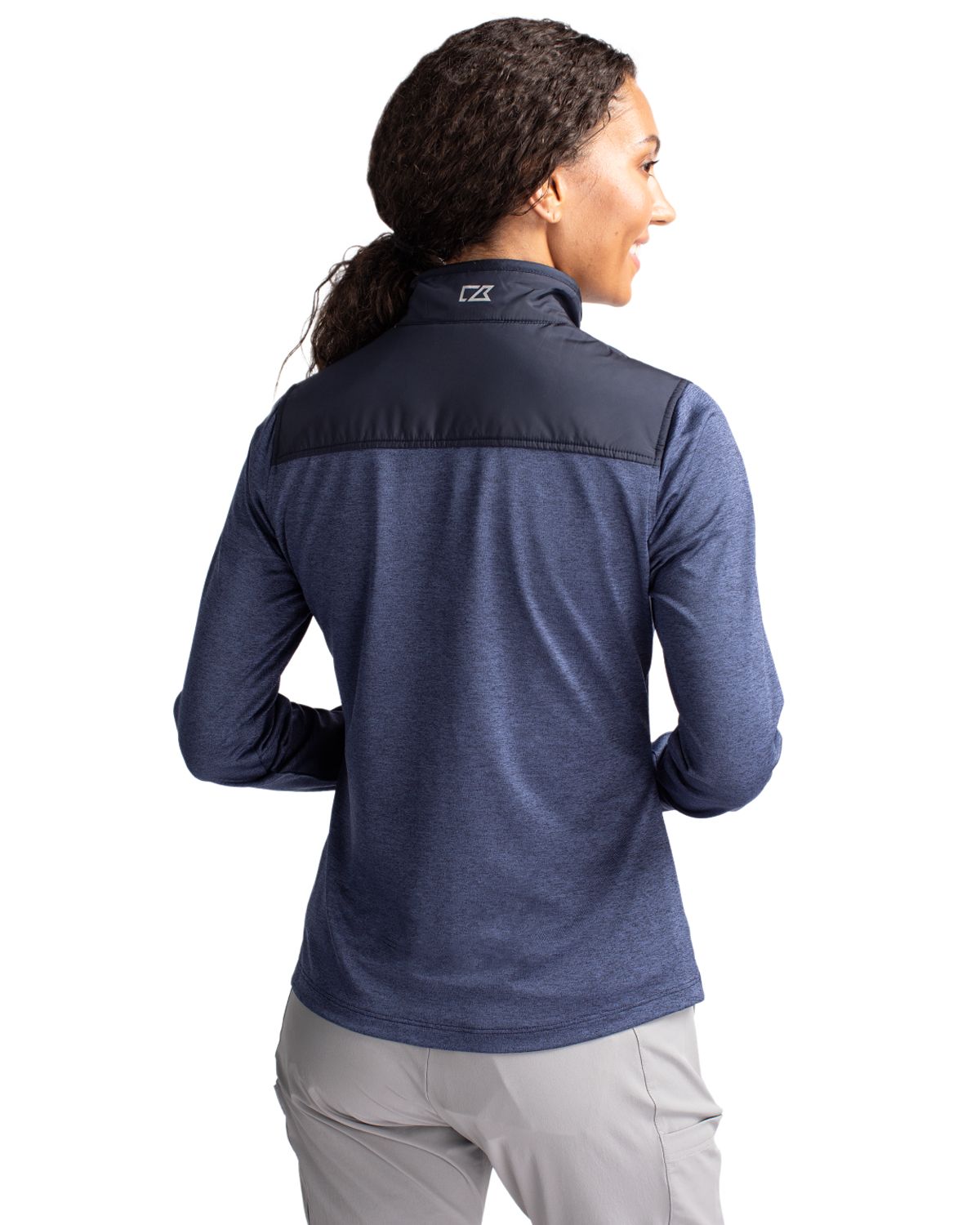 Cutter & Buck Stealth Recycled Hybrid Quilted Womens Windbreaker Jacket