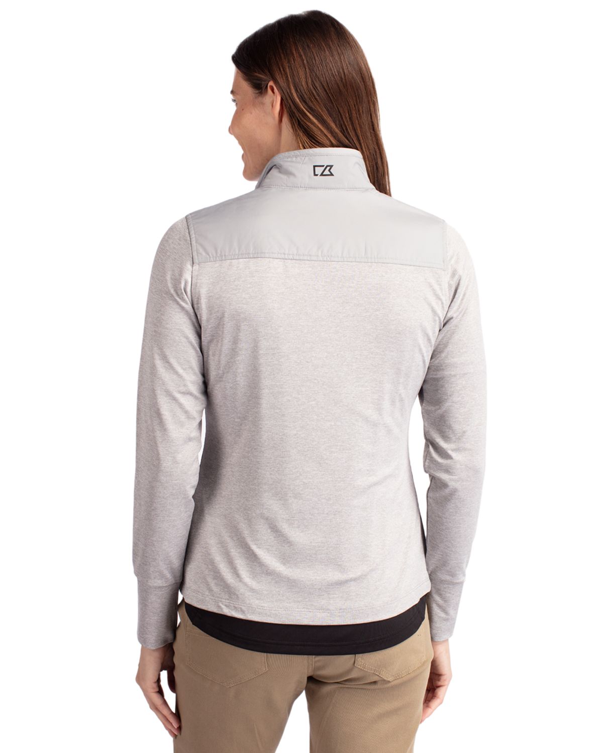 Cutter & Buck Stealth Recycled Hybrid Quilted Womens Windbreaker Jacket