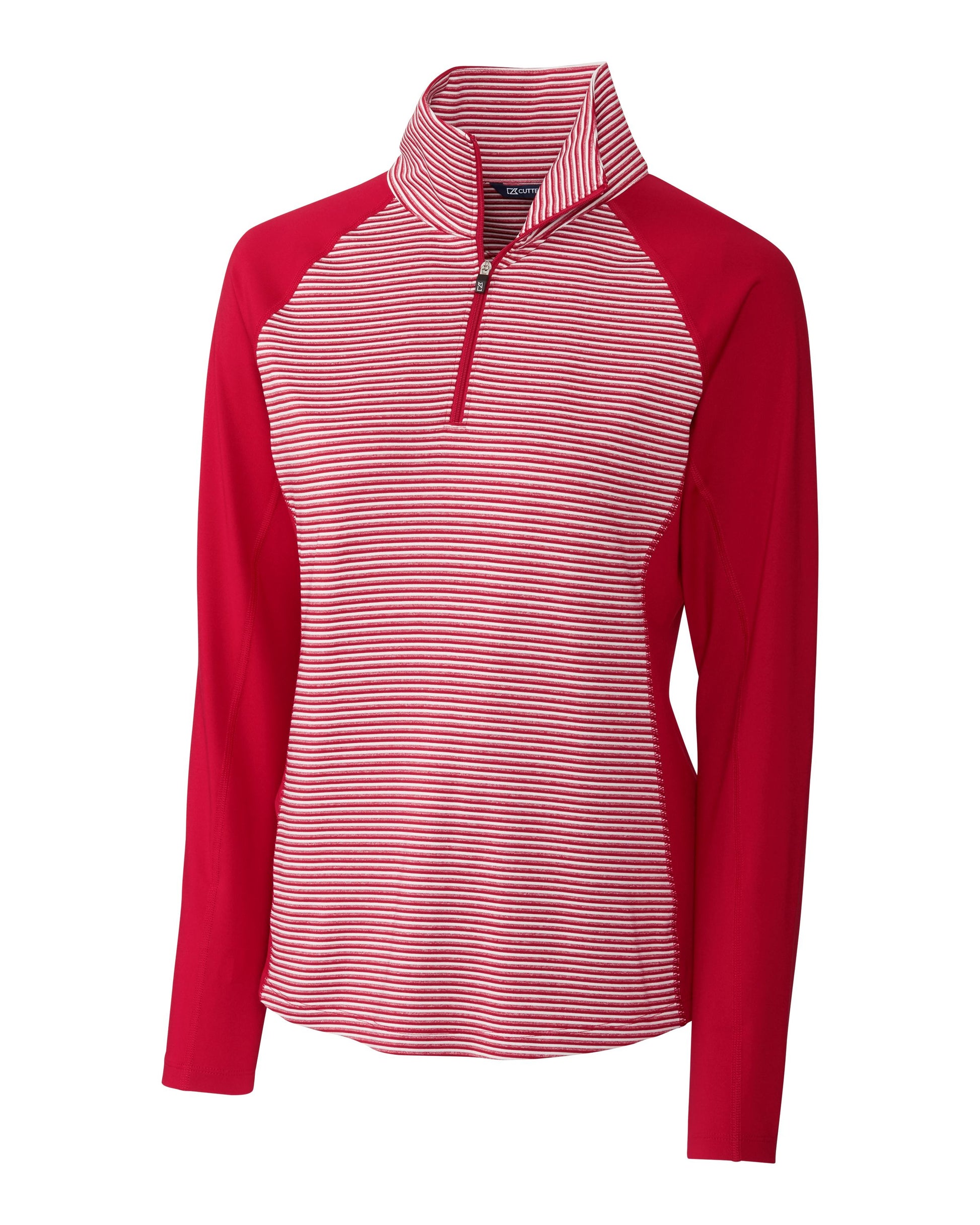 Cutter & Buck Forge Tonal Stripe Stretch Half Zip Top - Women's