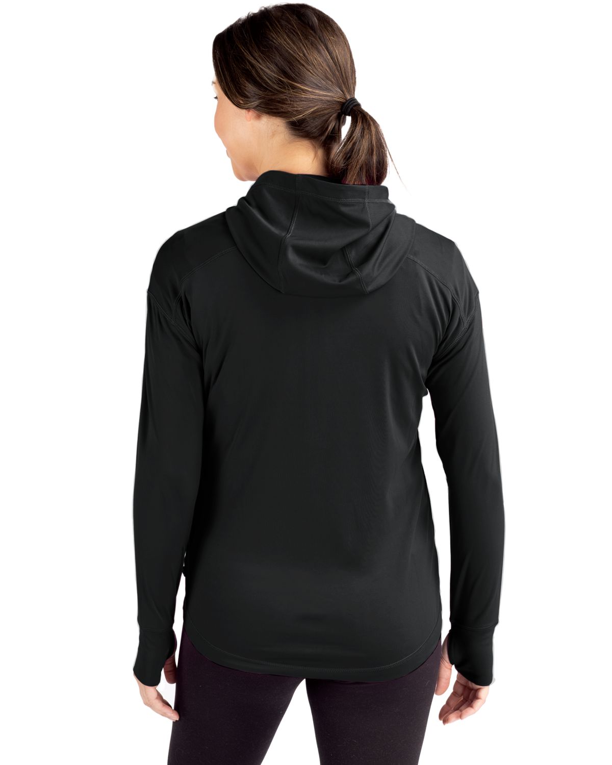 Cutter & Buck Daybreak Recycled Womens Half Zip Hooded Pullover