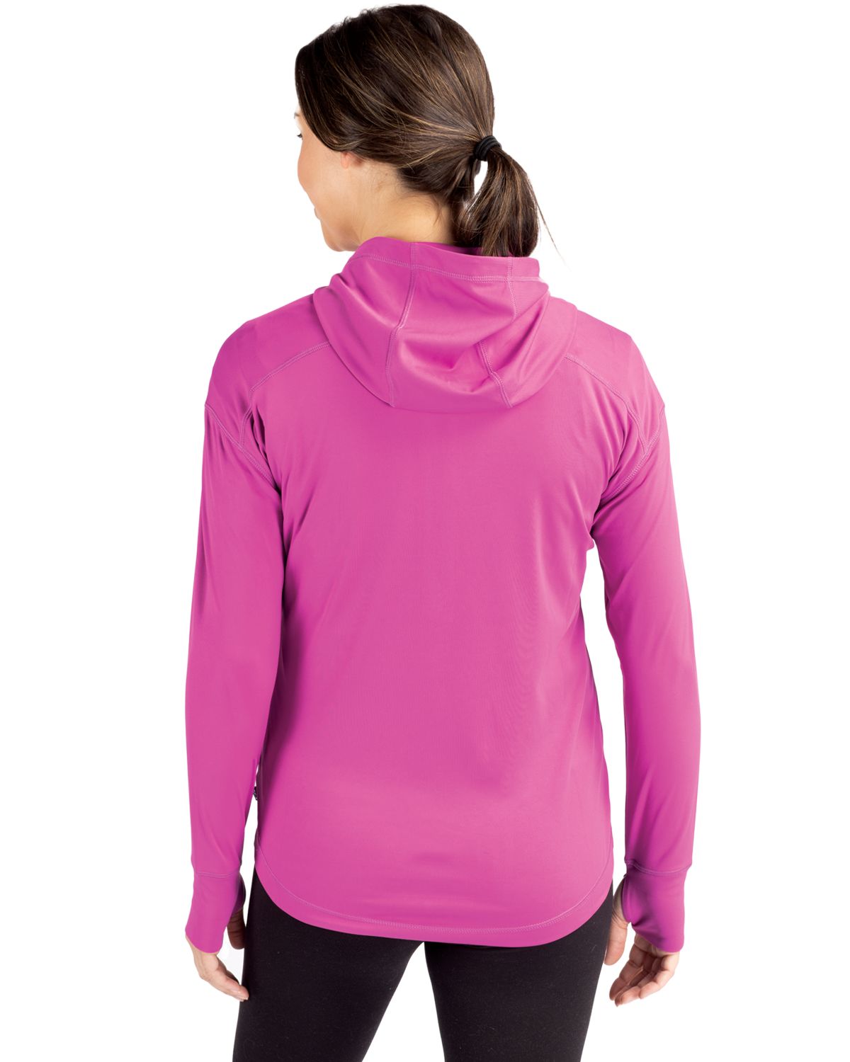 Cutter & Buck Daybreak Recycled Womens Half Zip Hooded Pullover