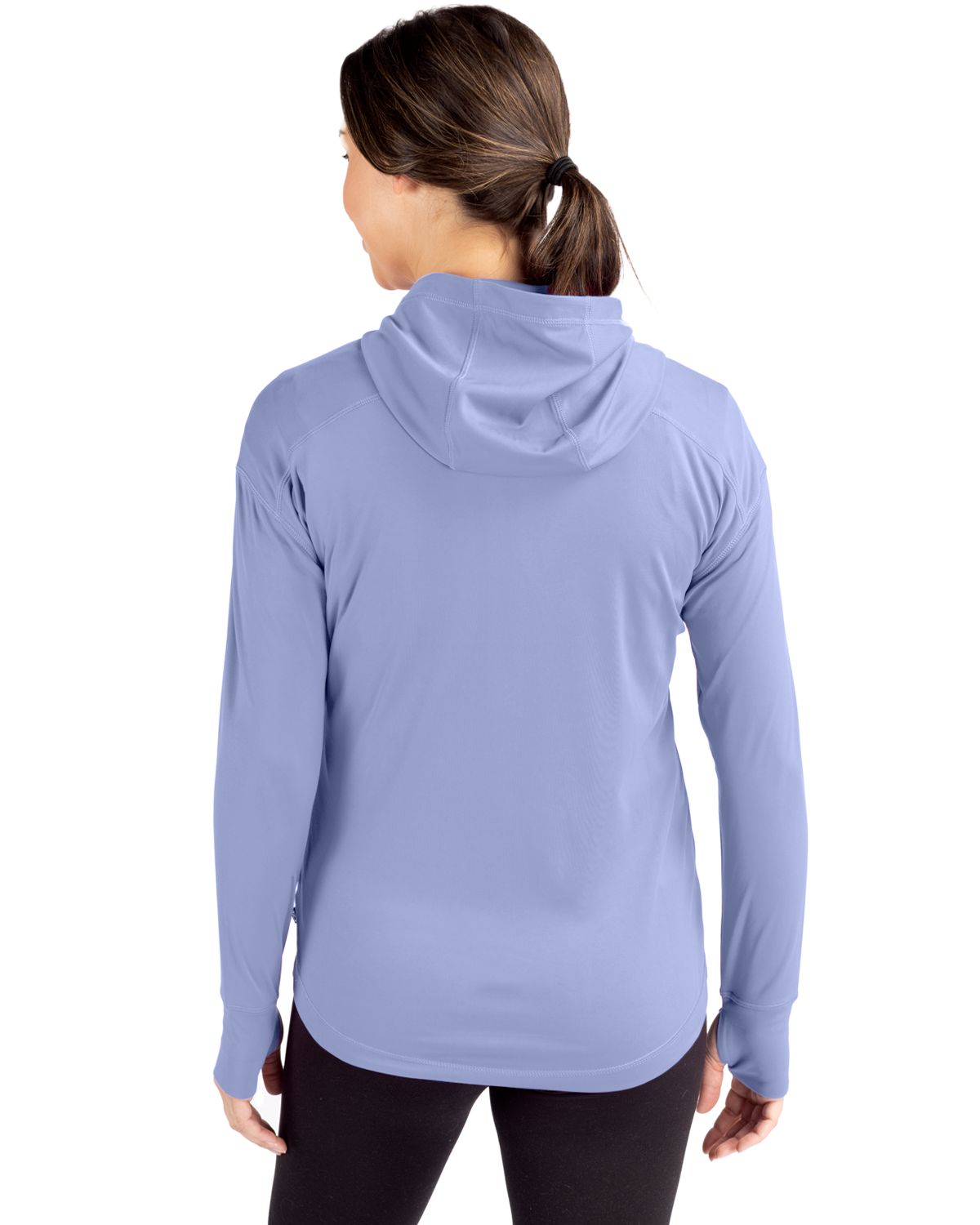 Cutter & Buck Daybreak Recycled Womens Half Zip Hooded Pullover