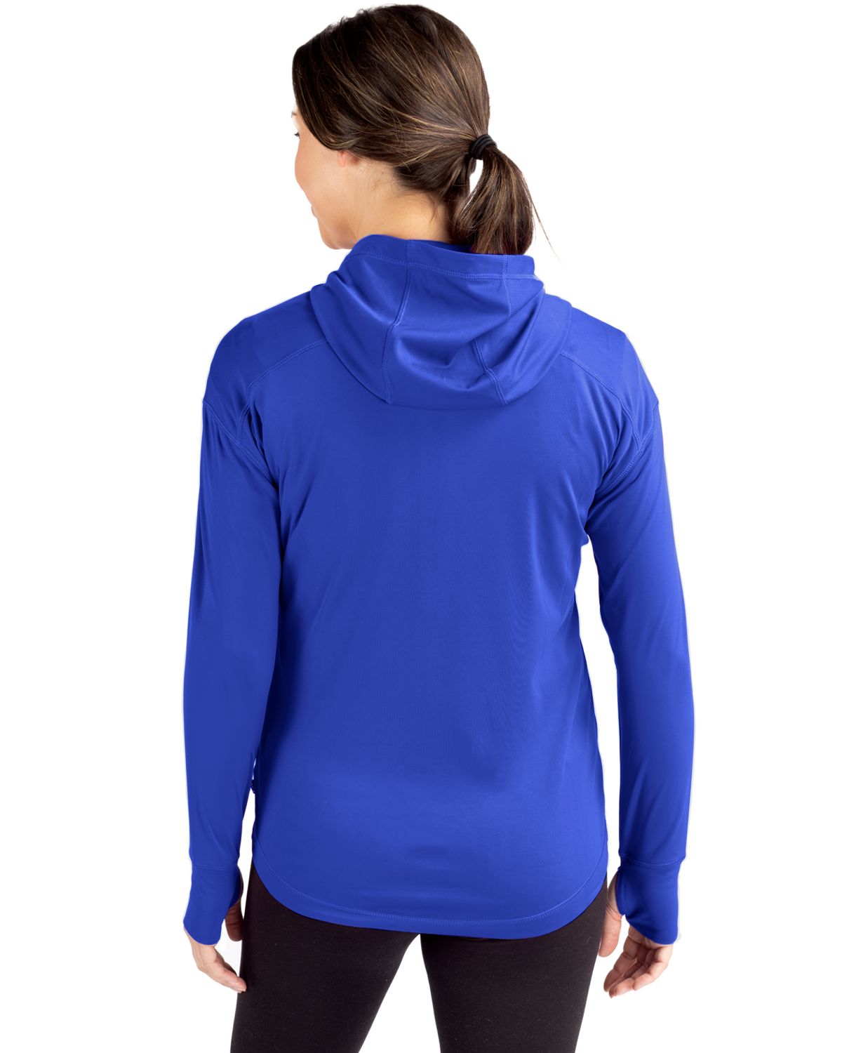 Cutter & Buck Daybreak Recycled Womens Half Zip Hooded Pullover