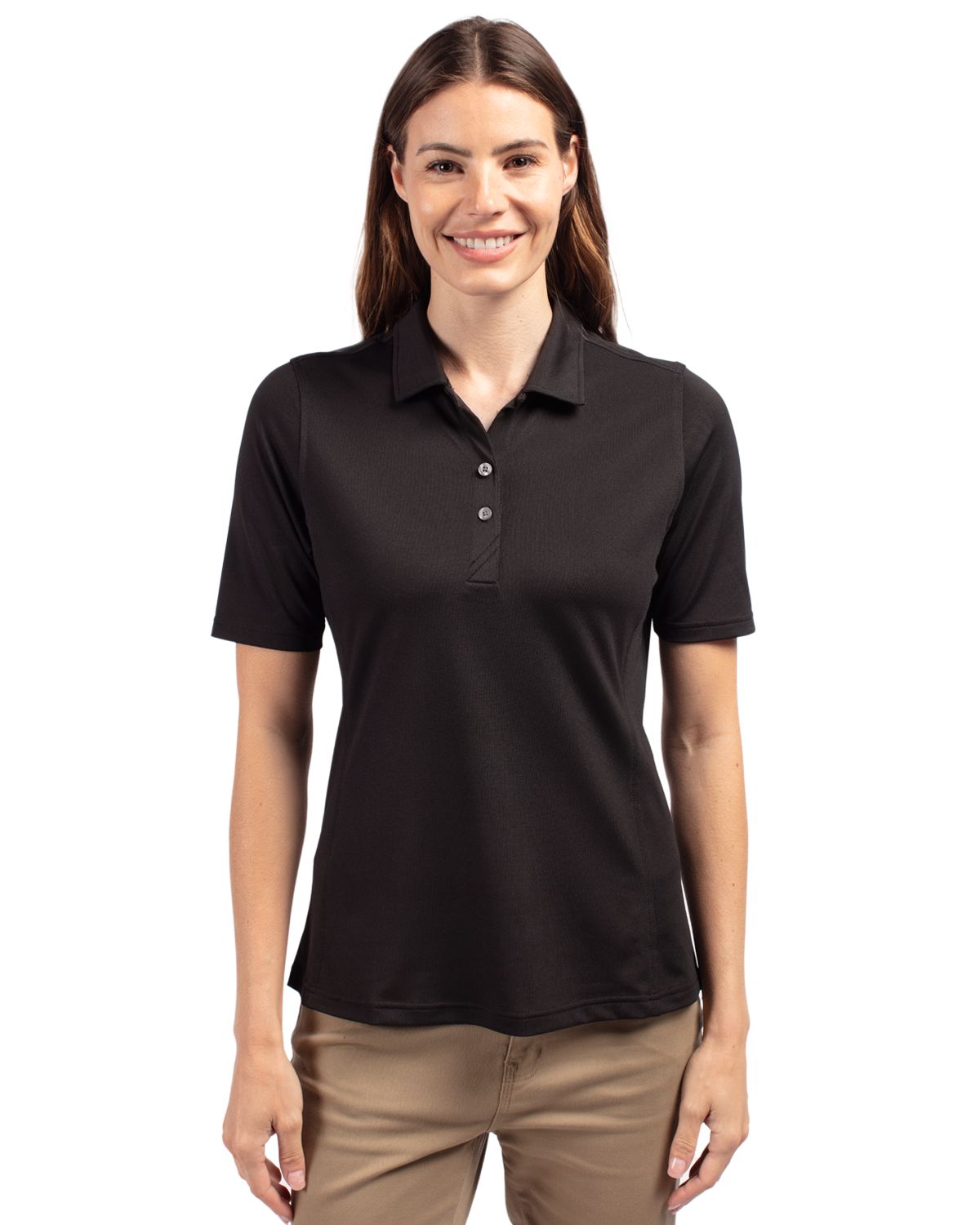 Cutter & Buck Virtue Recycled Featherlight Pique Womens Polo