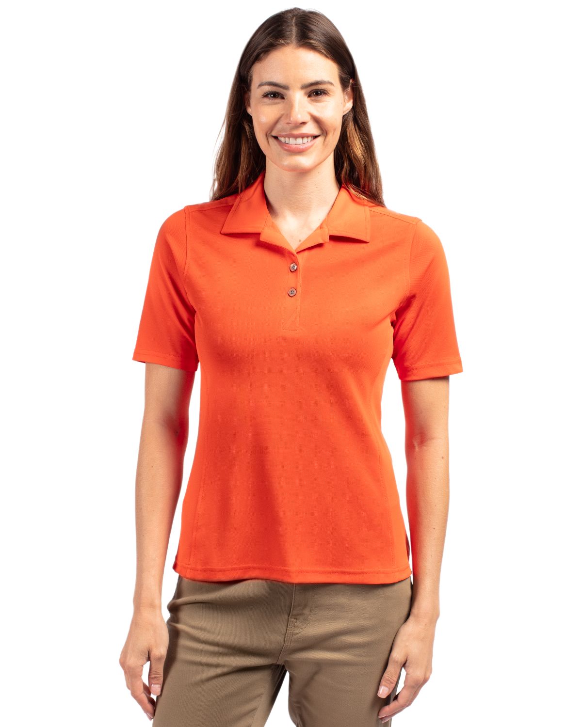 Cutter & Buck Virtue Recycled Featherlight Pique Womens Polo