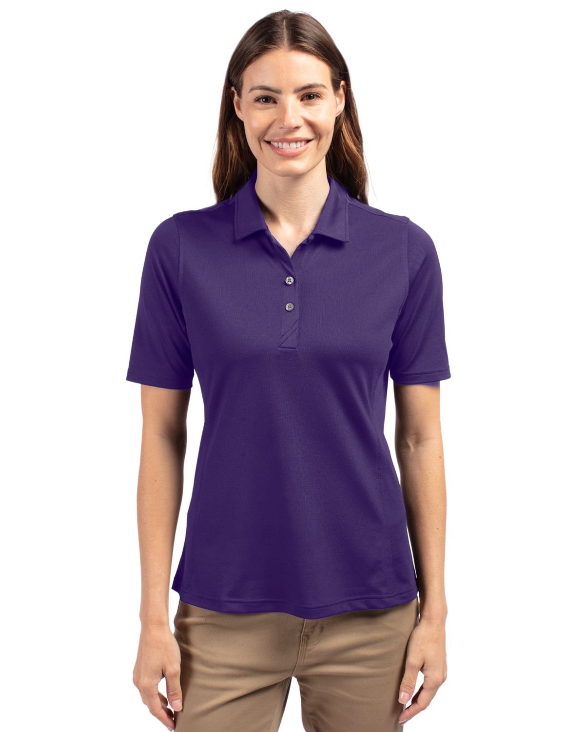 Cutter & Buck Virtue Recycled Featherlight Pique Womens Polo