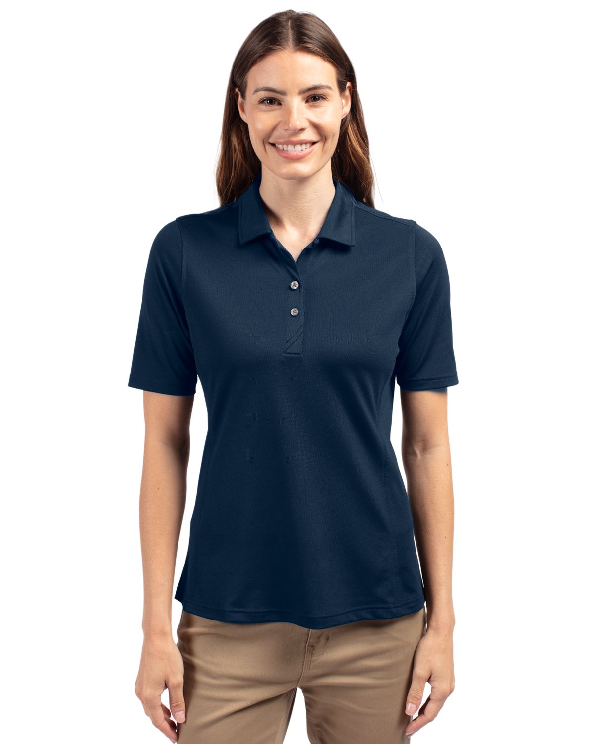 Cutter & Buck Virtue Recycled Featherlight Pique Womens Polo