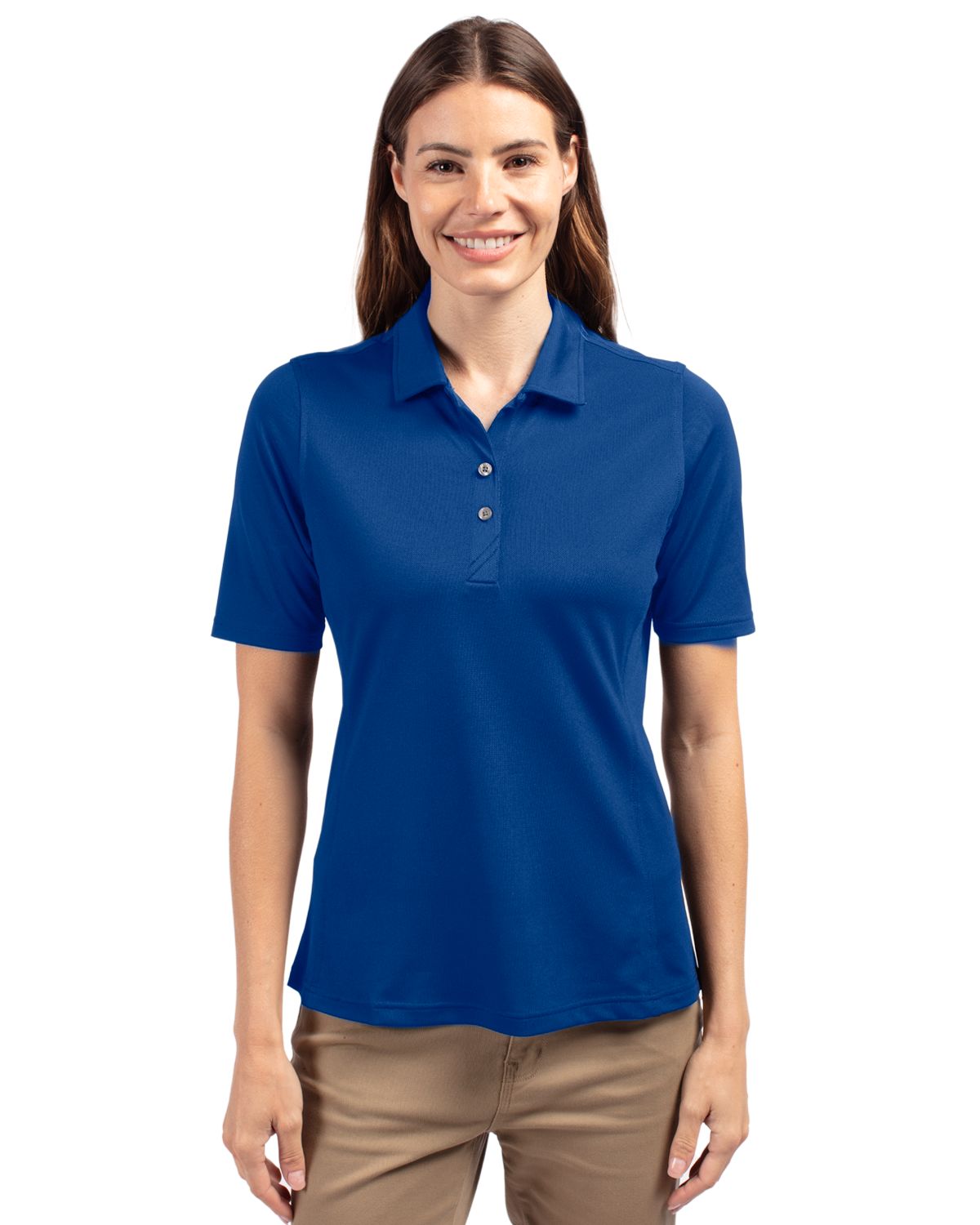 Cutter & Buck Virtue Recycled Featherlight Pique Womens Polo