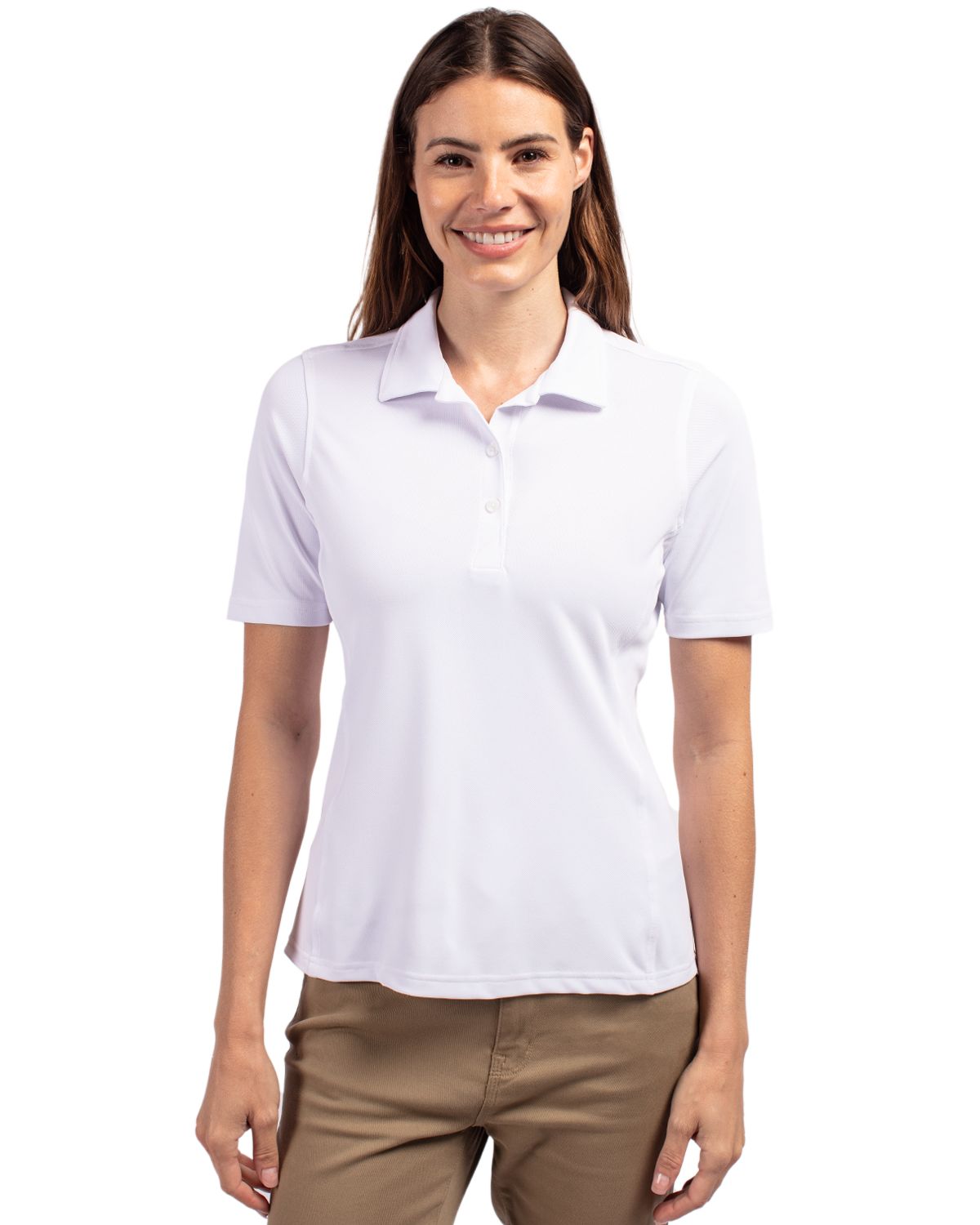 Cutter & Buck Virtue Recycled Featherlight Pique Womens Polo