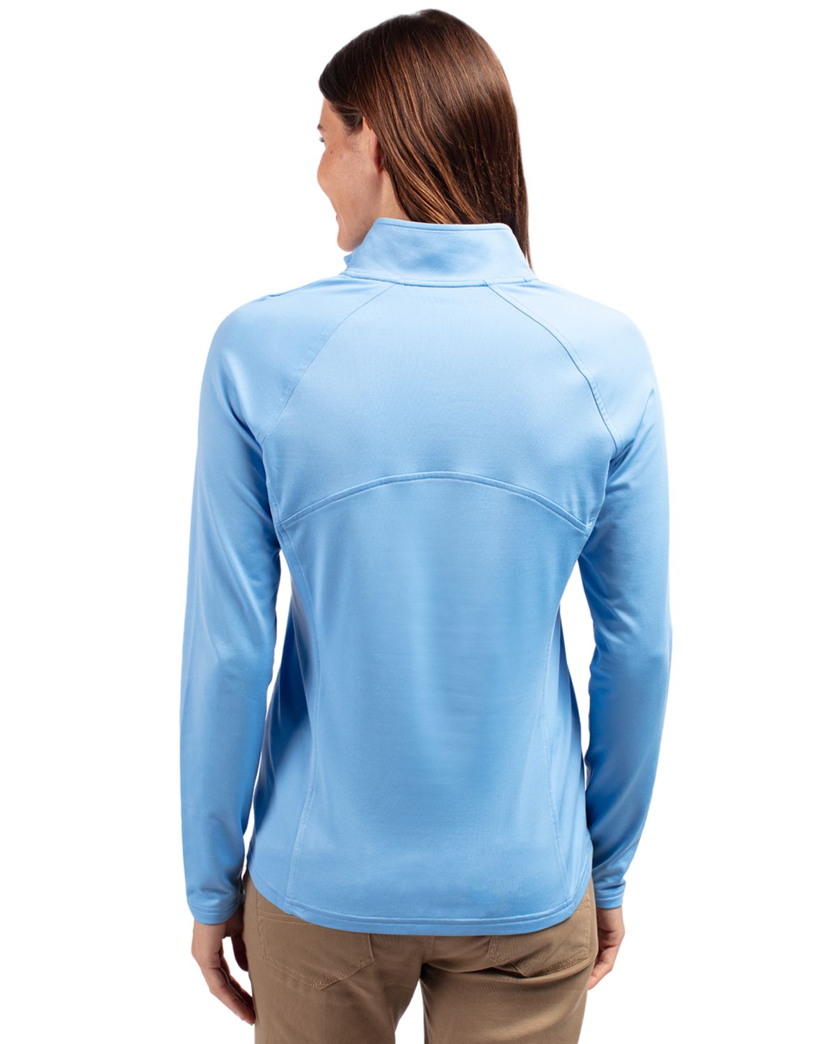 Cutter & Buck Adapt Recycled Soft Knit Stretch Womens Half Zip Pullover