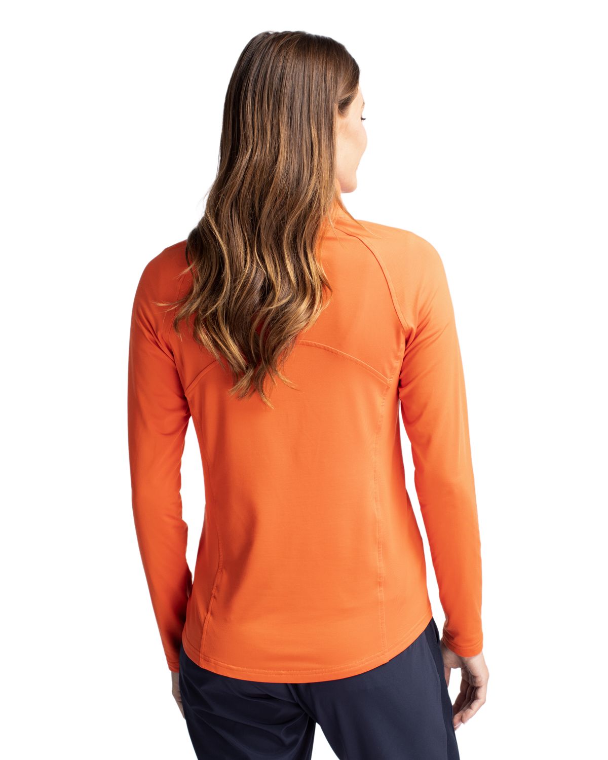 Cutter & Buck Adapt Recycled Soft Knit Stretch Womens Half Zip Pullover