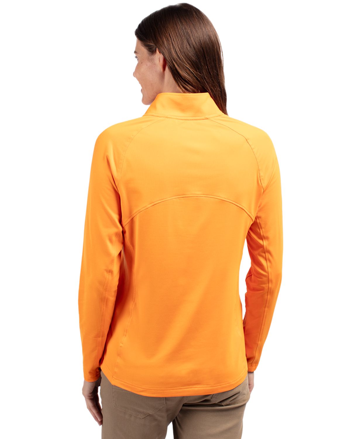 Cutter & Buck Adapt Recycled Soft Knit Stretch Womens Half Zip Pullover