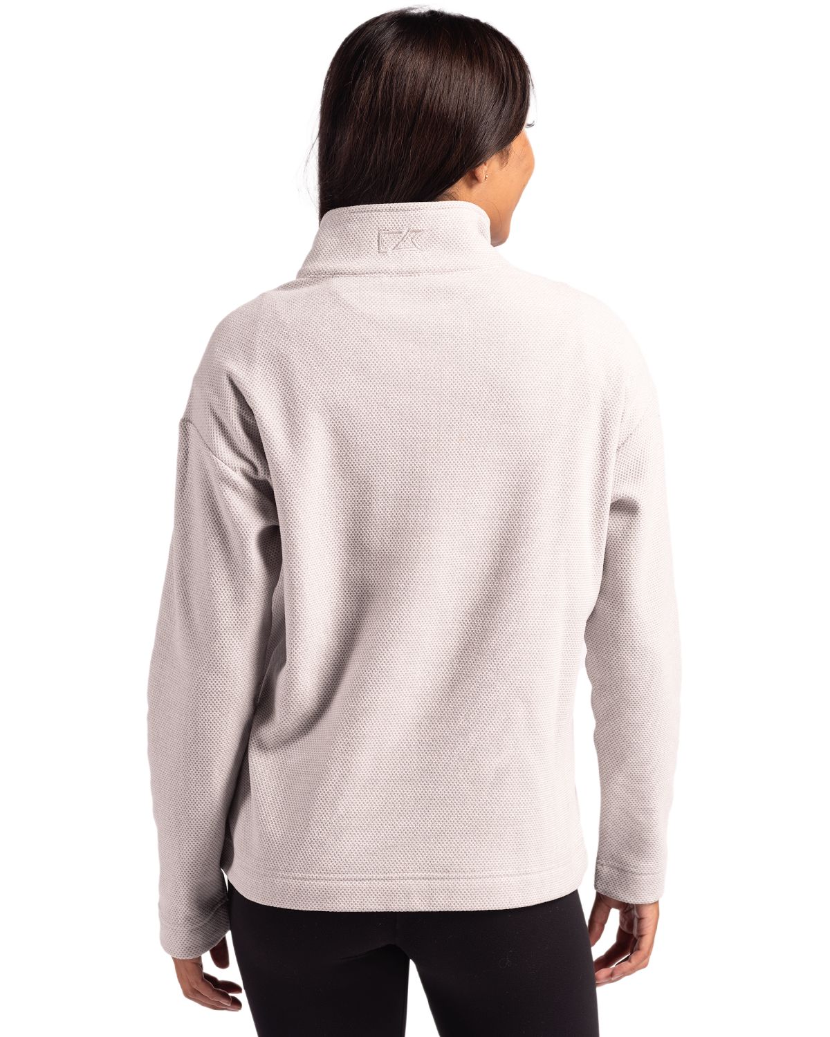 Cutter & Buck Hunts Point Recycled Fleece Womens Hybrid Snap Placket Pullover