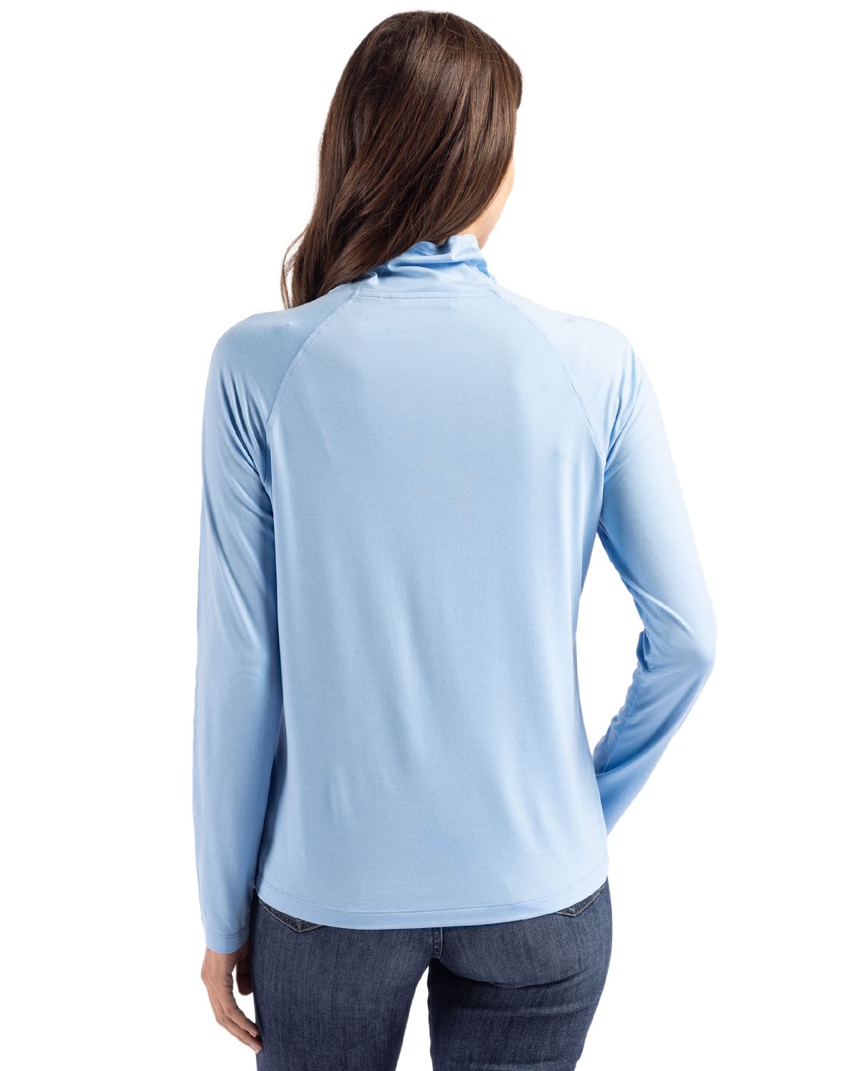 Cutter & Buck Coastline Recycled Double Peached Womens Funnel Neck Pullover